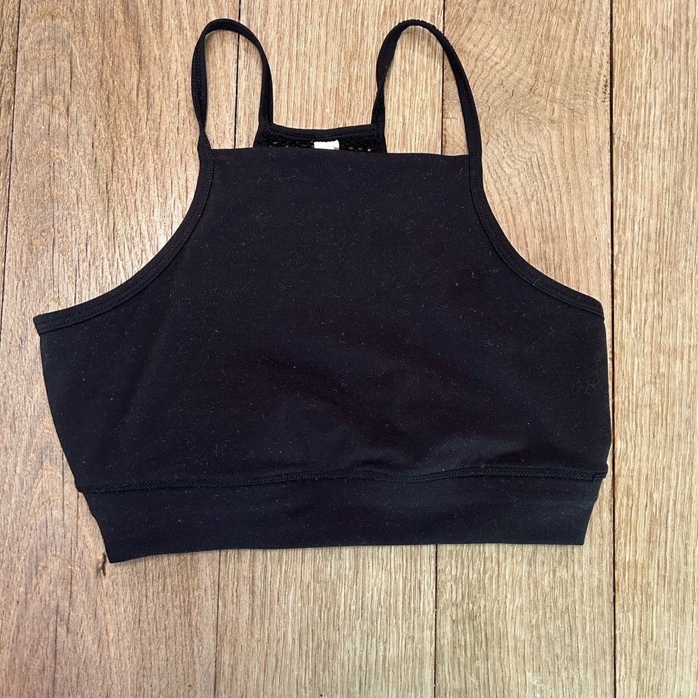Vuori Madeleine Open Mesh Back Sports Bra - Black XS